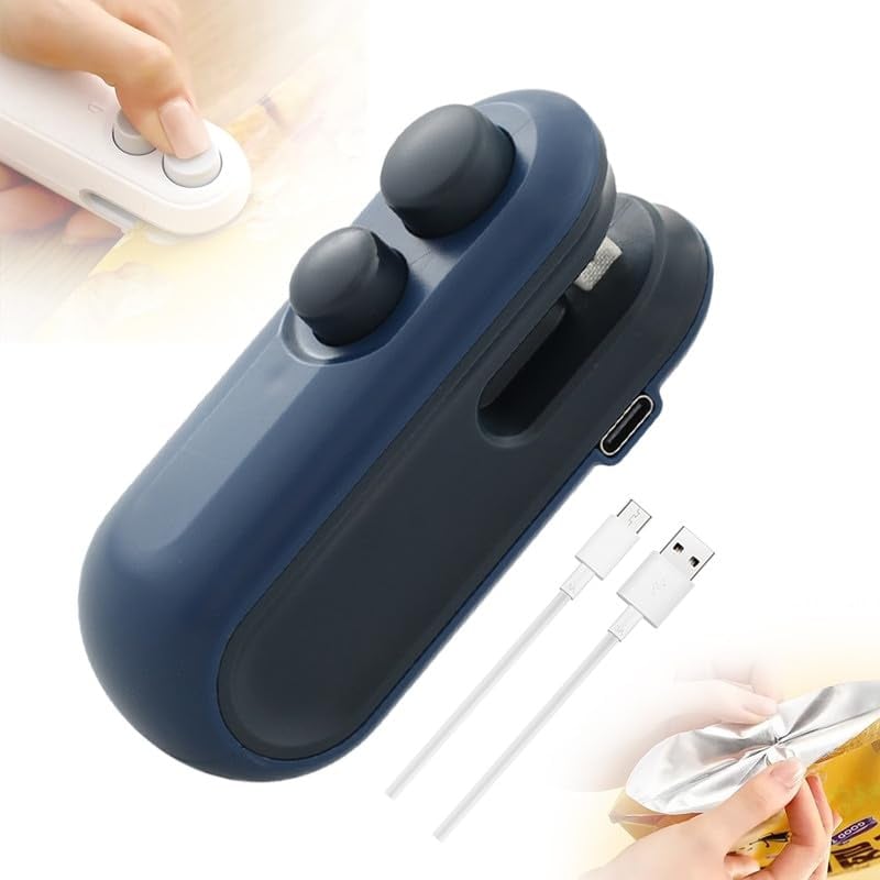 š„Last Day Buy 2 Get 1 Free $10.99 Eachš„ Mini Bag Sealer with Cutter and Magnet