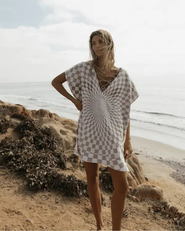 🏖️ Sand Cloud Organic Cotton Cover-Up – Luxury Beach Towel Dress ✨