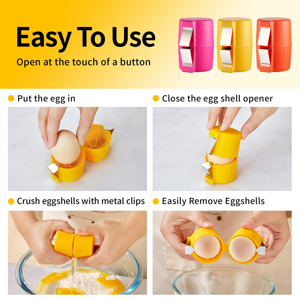 🔥Last Day Buy 1 Get 1 Free $9.99 Each🔥Eptchn No Mess Easy Egg Opener CrackSlick