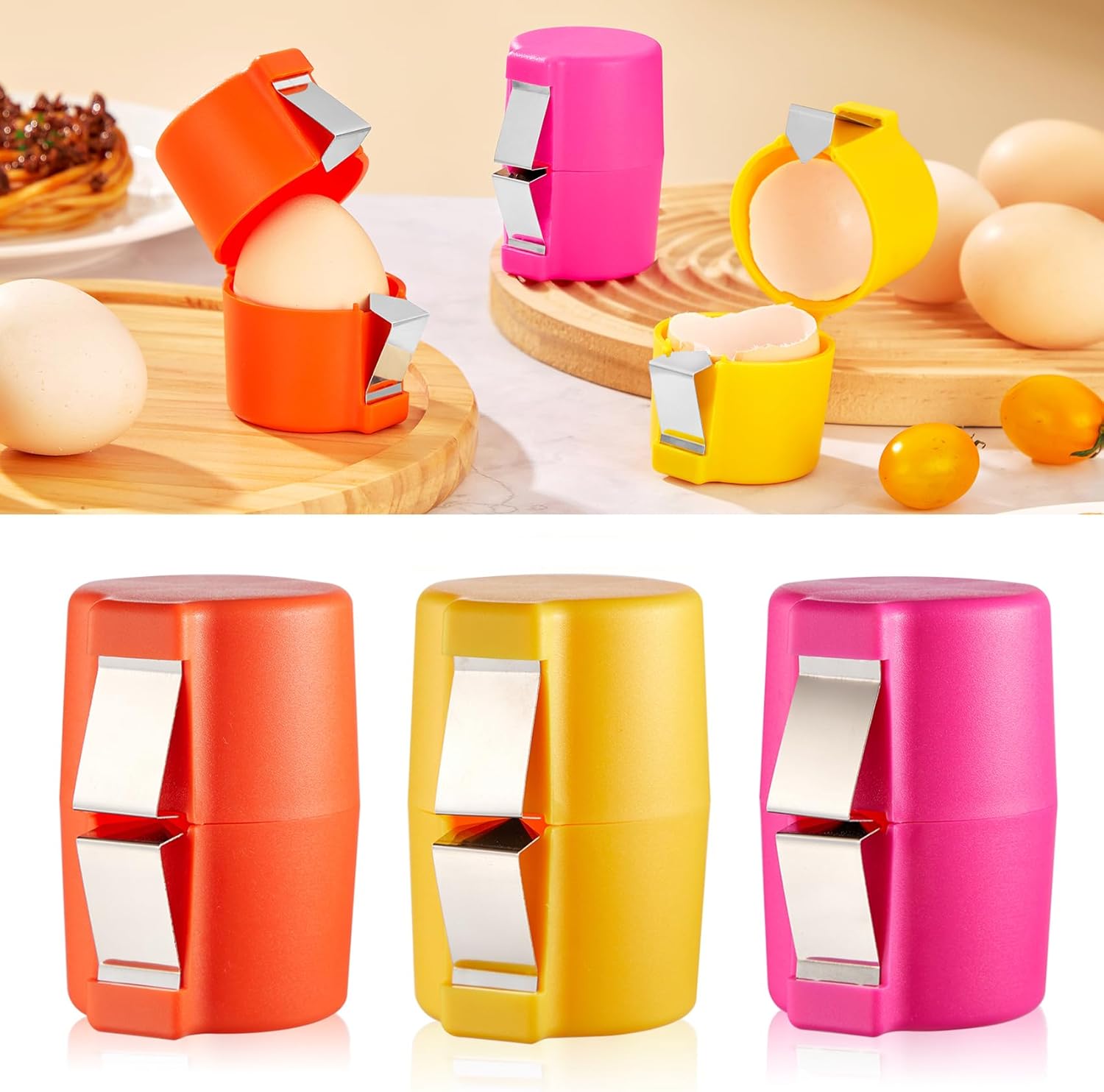 🔥Last Day Buy 1 Get 1 Free $9.99 Each🔥Eptchn No Mess Easy Egg Opener CrackSlick