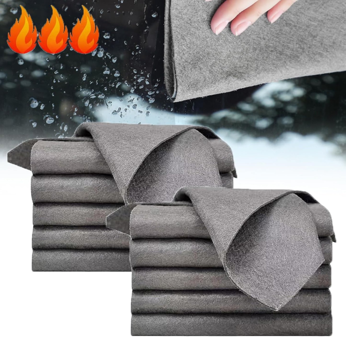 🔥Last Day Only $1.99 Each🔥Streak-Free Microfiber Cloth – Ultra-Absorbent 11.8" × 11.8" Lint-Free Cleaner
