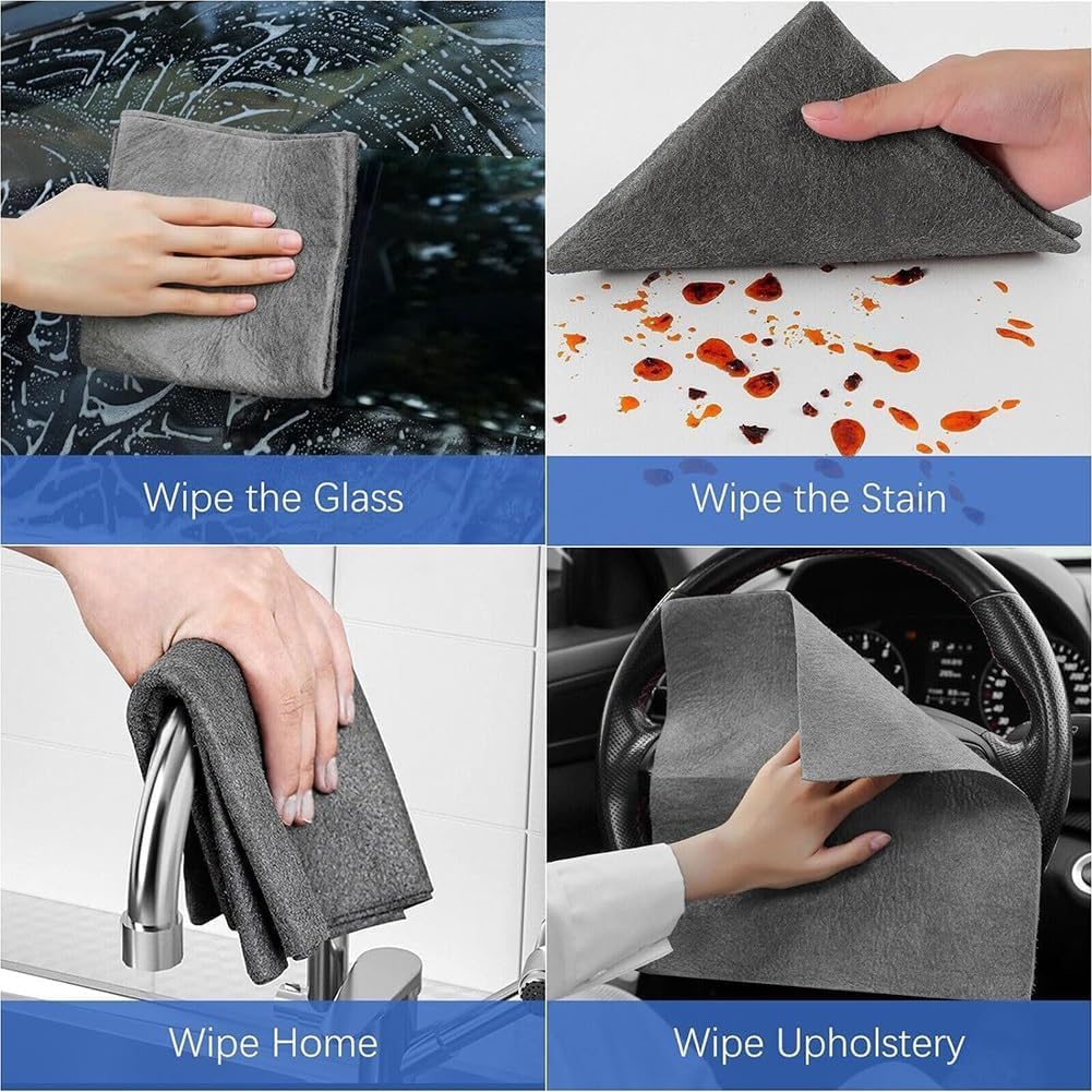 🔥Last Day Only $1.99 Each🔥Streak-Free Microfiber Cloth – Ultra-Absorbent 11.8" × 11.8" Lint-Free Cleaner