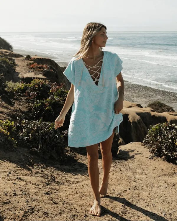 🏖️ Sand Cloud Organic Cotton Cover-Up – Luxury Beach Towel Dress ✨