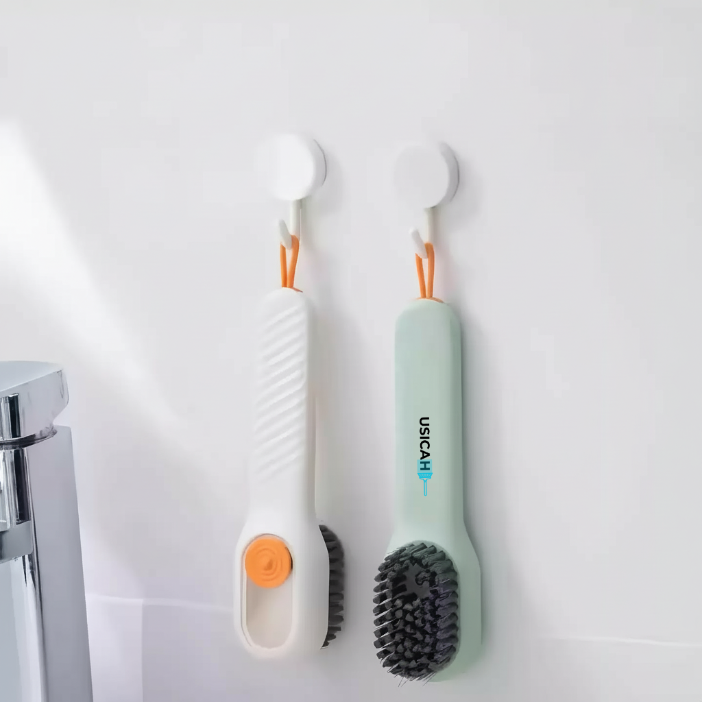 USICAH Press Pump Liquid Shoe Cleaning Brush