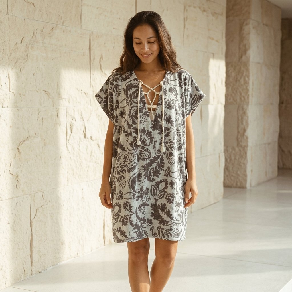 🏖️ Sand Cloud Organic Cotton Cover-Up – Luxury Beach Towel Dress ✨