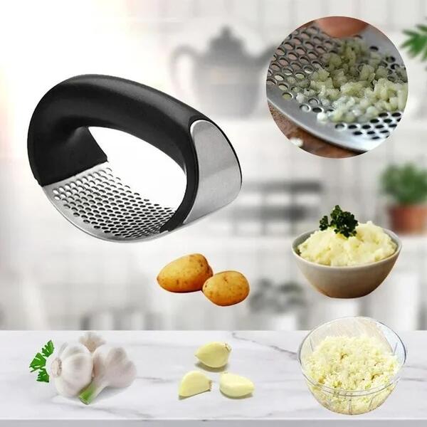 🔥Last Day Buy 1 Get 1 Free $9.99 Each🔥430 Stainless Steel Ring Garlic Press