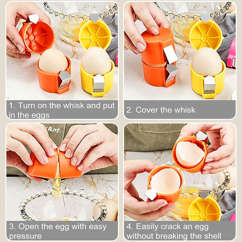 🔥Last Day Buy 1 Get 1 Free $9.99 Each🔥Eptchn No Mess Easy Egg Opener CrackSlick