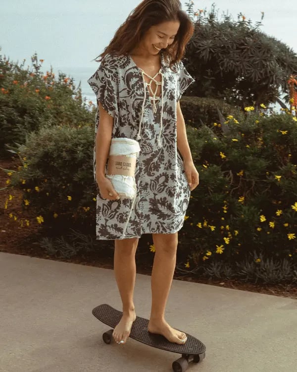 🏖️ Sand Cloud Organic Cotton Cover-Up – Luxury Beach Towel Dress ✨