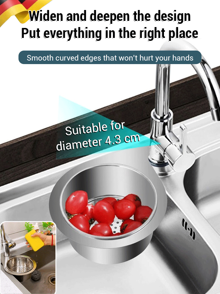 🎁🎁Stainless steel drain basket for kitchen sink🎁
